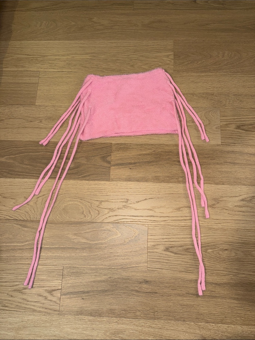 SHEIN Pink Fringe Mini Skirt